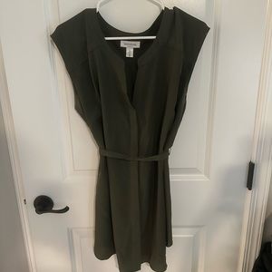 Dark green maternity blouse